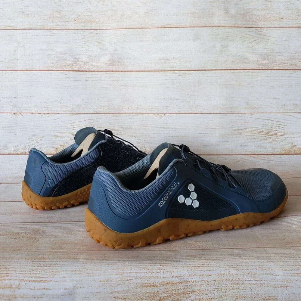 Vivobarefoot Primus Trail II FG Deep Sea Blue Textile Walking Running Sneakers